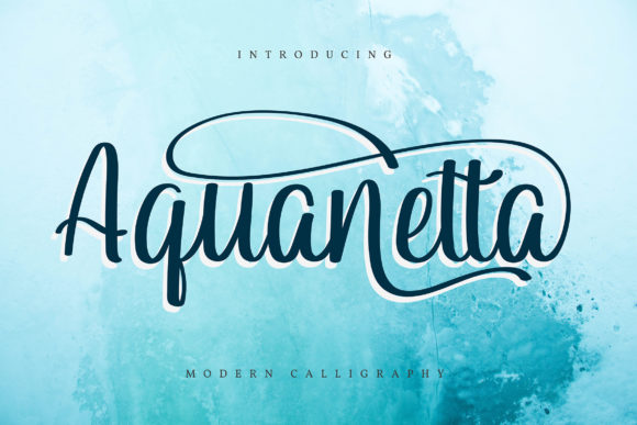 Aquanetta: A Beautiful Script Font for Creative Design