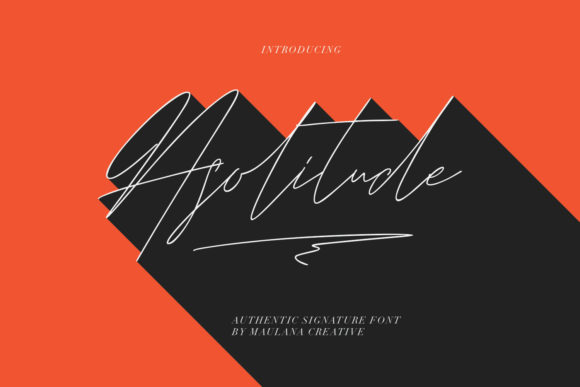 Asolitude: A Handwritten Font for Elegant and Stylish Design