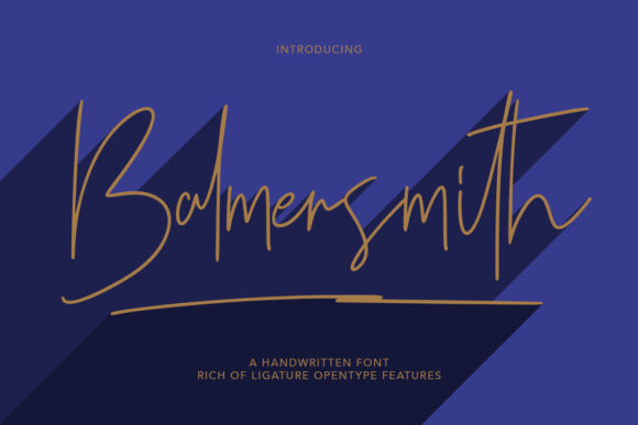 Balmersmith: A Timeless Handwritten Font for Creative Projects
