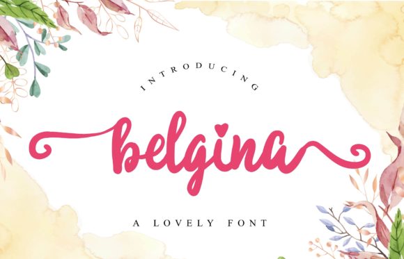 Belgina: A Delicate Handwritten Font for Romantic and Personalized Design