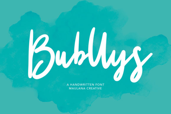 Bubllys: A Playful Handwritten Font for Creative Projects