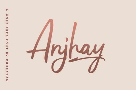 Discover Anjhay: A Modern Handwritten Font for Creative and Professional Designs