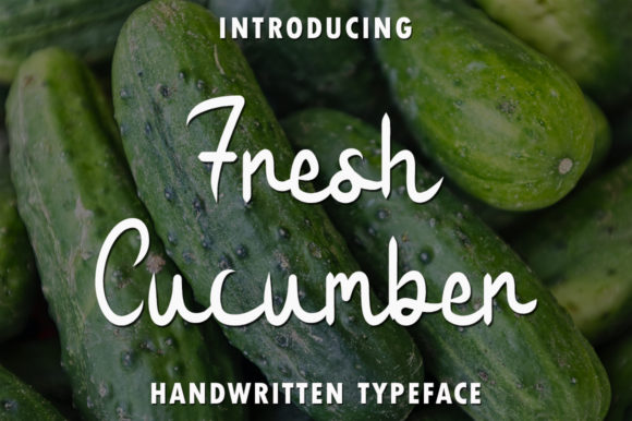 Fresh Cucumber Font for Creative Projects