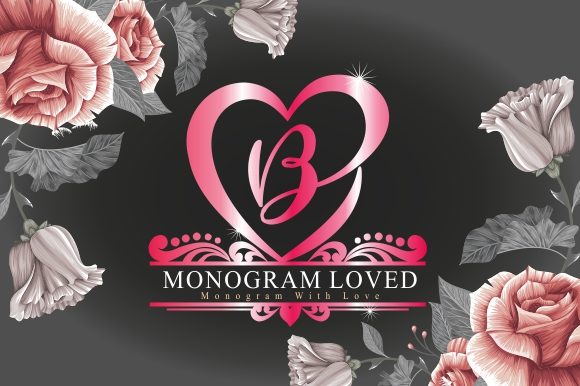 Monogram Loved: A Romantic Decorative Font for Creative Projects