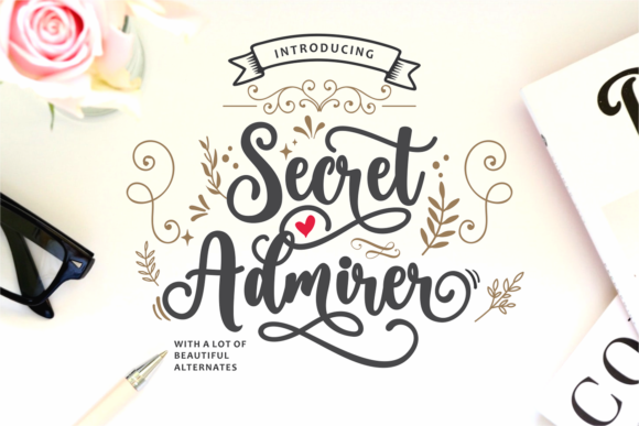 Secret Admirer Font: A Handwritten Touch for Design