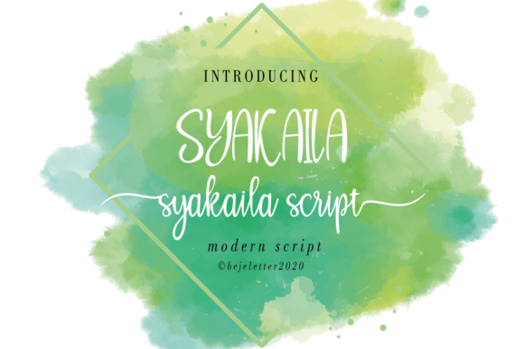 Syakaila: A Modern Handwritten Font for Timeless Design