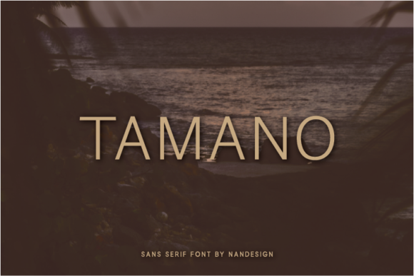 Tamano: A Simple and Authentic Sans Serif Font for Versatile Design Projects
