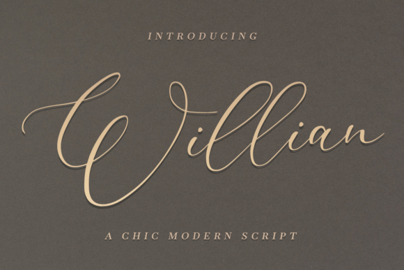 Willian: A Handwritten Font That Captures the Essence of Flow and Beauty