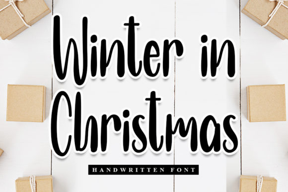 Winter in Christmas: A Sweet and Cursive Handwritten Font for Modern Design